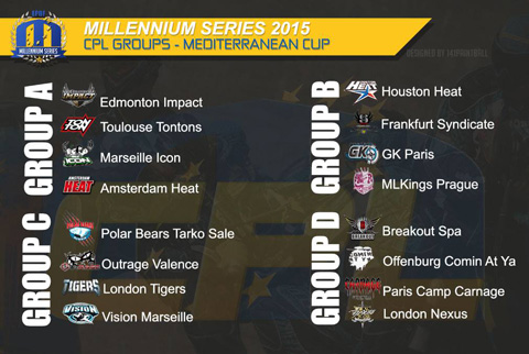 The draw for the Champions Paintball League in Puget 2015: