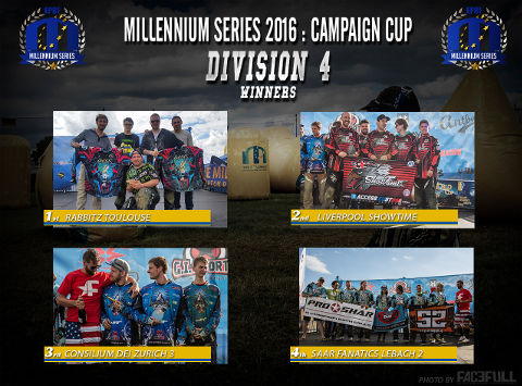 The winners of Division 4 at the Campaign Cup 2016, Basildon/United Kingdom