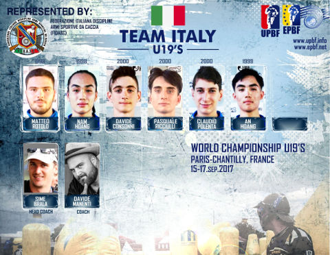 EPBF World Cup U19 2017 Team Italy
