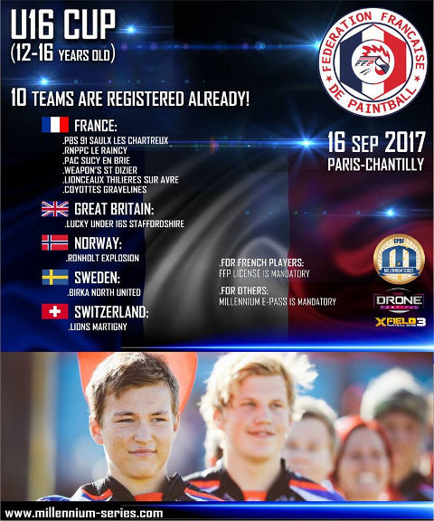 MS FFP U16 at World Cup in Paris-Chantilly 2017