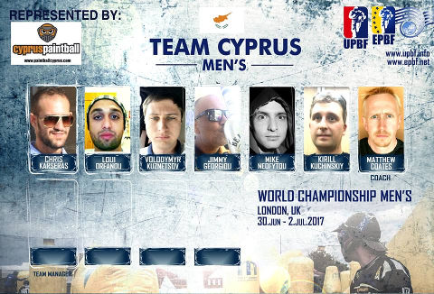EPBF World Cup Men's 2017 Team Cyprus