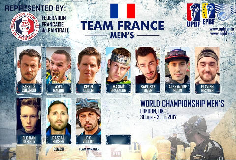 EPBF World Cup Men's 2017 Team France
