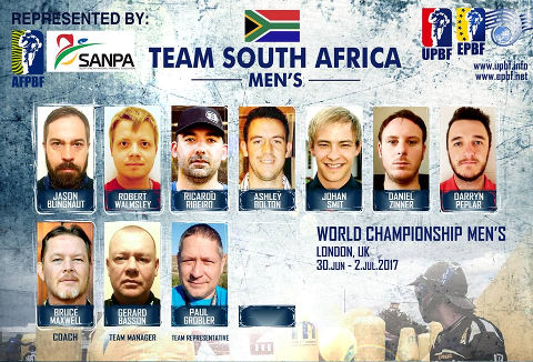 EPBF World Cup Men's 2017 Team South Africa
