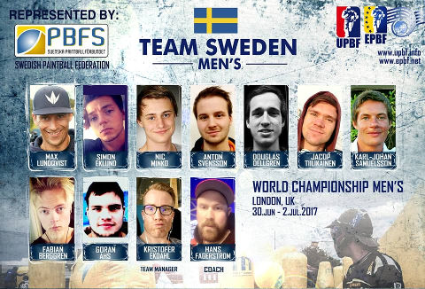 EPBF World Cup Men's 2017 Team Sweden