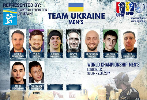 EPBF World Cup Men's 2017 Team Ukraine