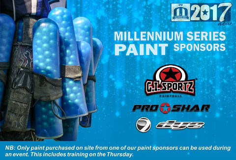 Millennium Series Paint Sponsors for 2017 Season!