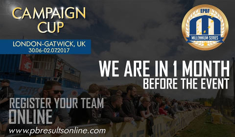 1 month to go for Campaign Cup in London-Gatwick