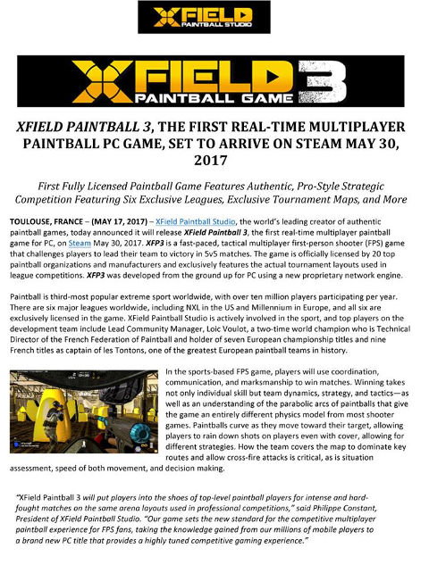 XField Paintball Game