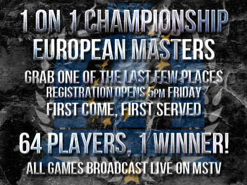 1 on 1 Championship at European Masters: don't miss it!