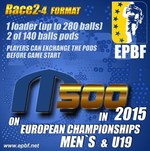 EPBF 2015 Men's and U19 in M500 format