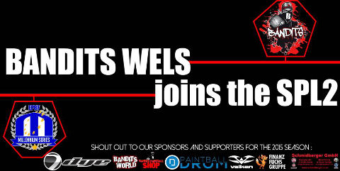 Bandits Wels to play Semiprofessional Paintball League 2 in 2015