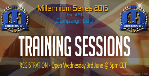 Training sessions registration opens Wednesday, 3rd of June 2015 at 5PM CET