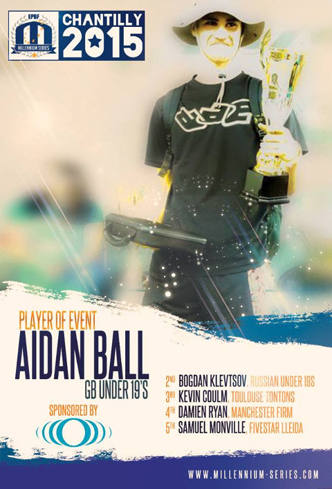 Congratulations Aidan Ball - Our 2015 Chantilly Player of the Event!